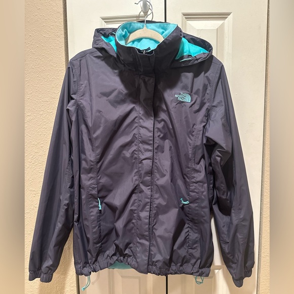 The North Face Resolve Waterproof Women’s Jacket Dark Mauve/Kokomo Green,Large - Picture 8 of 10